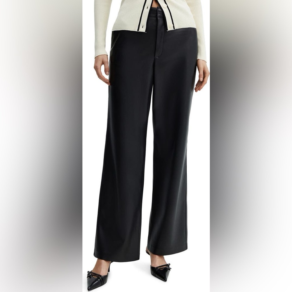 LAST CHANCE! NWT Mango High Waisted Faux Leather Pants!